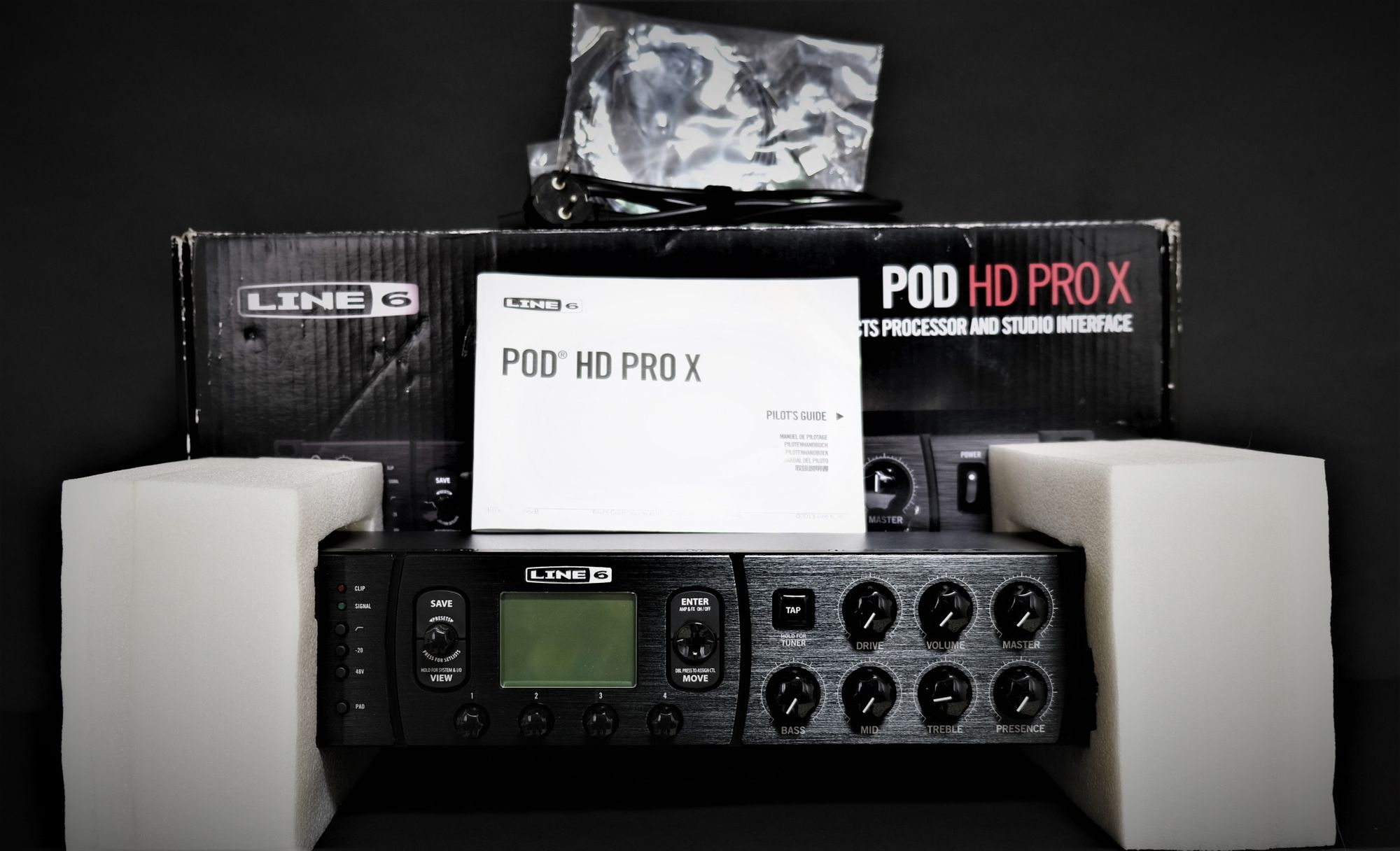 [판매완료] Line 6 POD HD PRO X 기타 멀티 이펙터 오디오 인터페이스 랙 팝니다 GT 100 HD500X 500X ...