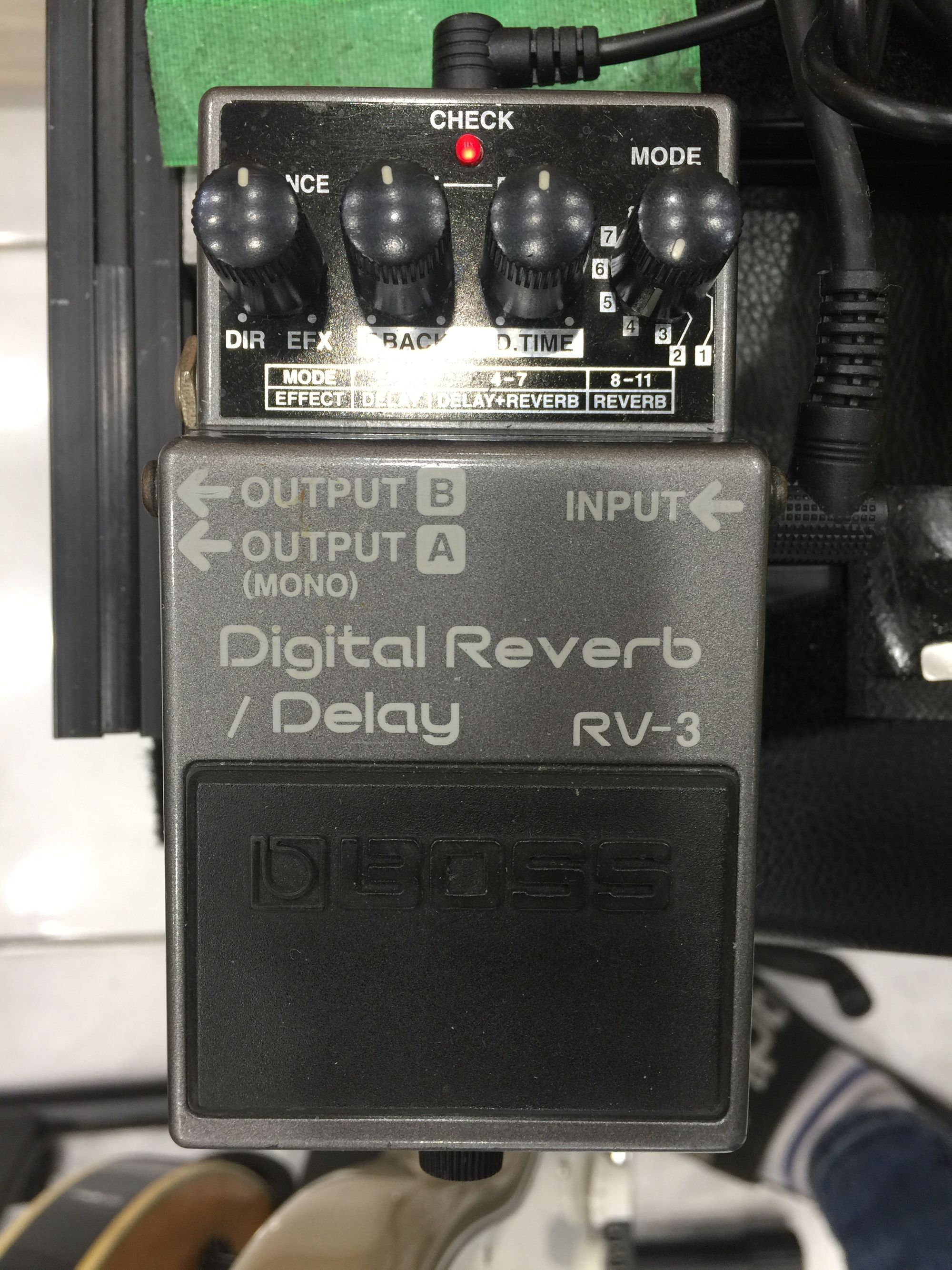 판매완료 boss rv3 보스 리벌브+딜레이 중고악기 뮬