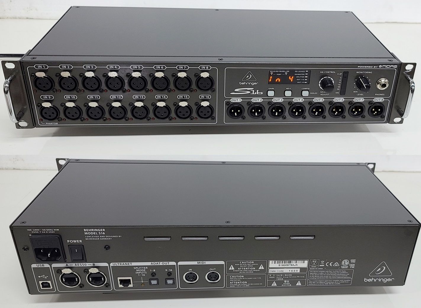 베링거 s16 스테이지 박스 A급 중고악기 뮬