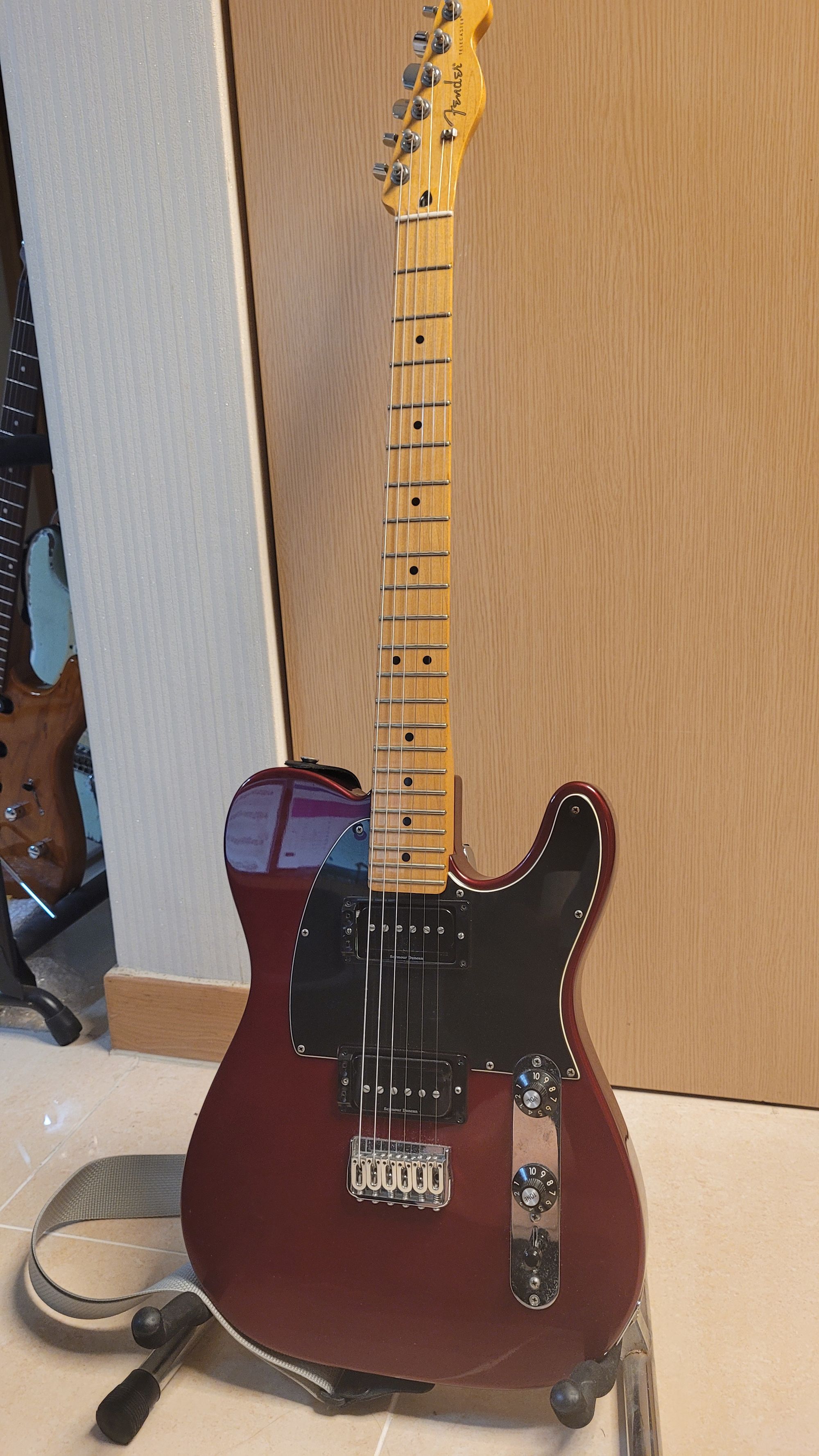 [가격인하] 맥펜 블랙탑 텔레캐스터 HH (Blacktop telecaster HH) P-rail, 힙샷브릿지 | 중고악기 뮬