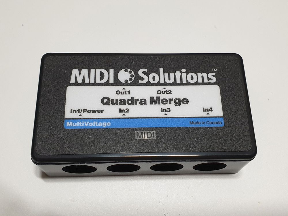 MIDI Solutions Quadra Merge 미디 솔루션스 쿼드라 머지 / 4 in 2 out 미디 머지 박스 / 미디