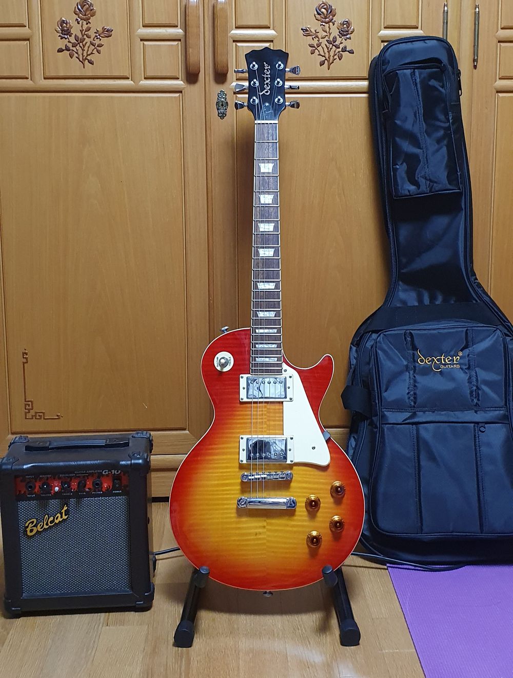 덱스터 일렉기타 Dexter LP200 CS + 소프트케이스 중고악기 뮬