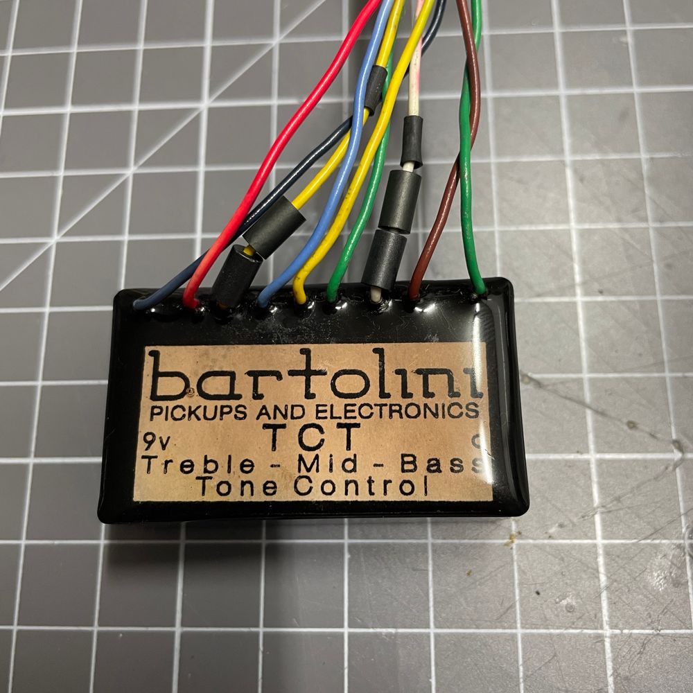 바톨리니 TCT프리앰프 Bartolini tct onboard preamp 중고악기 뮬