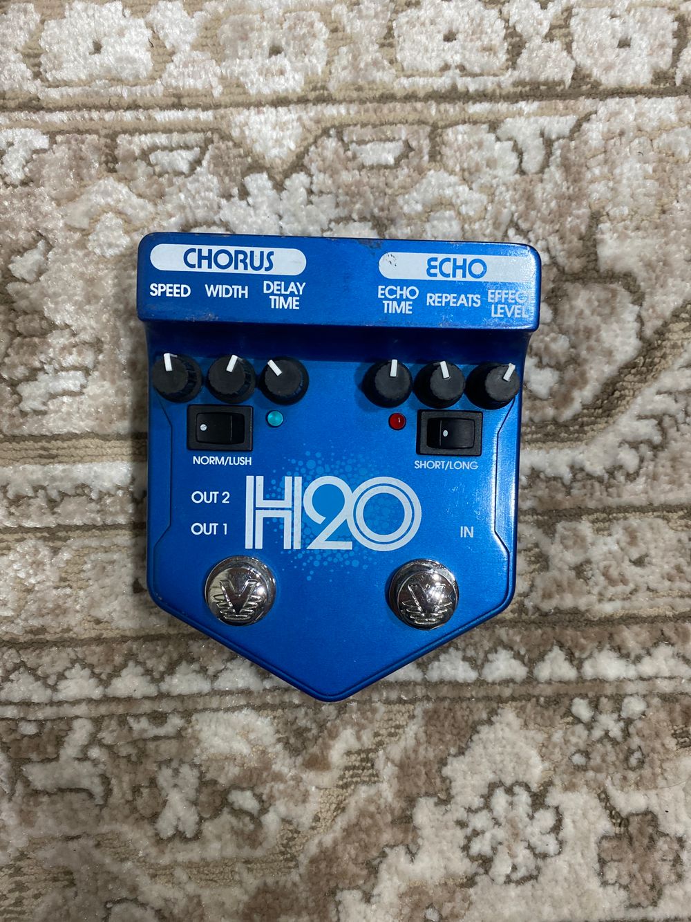 비주얼 사운드 에코 코러스 딜레이 h2o visual sound echo chorus 택포6 중고악기 뮬