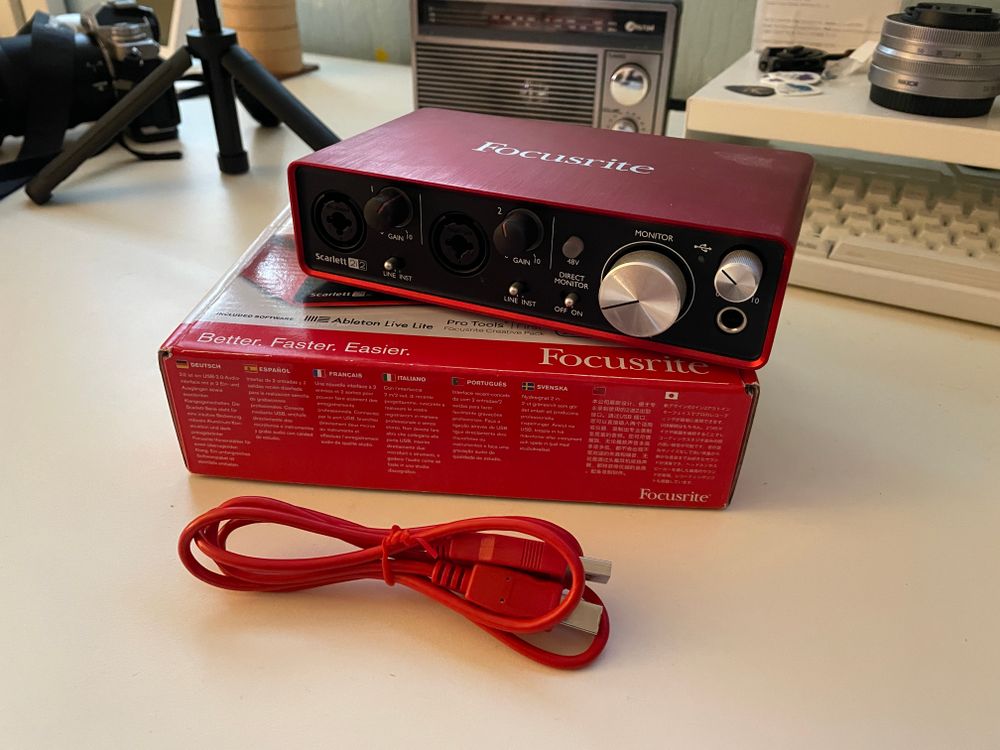 Focusrite Scarlett 2i2 포커스라이트 스칼렛 오인페 | 중고악기 뮬