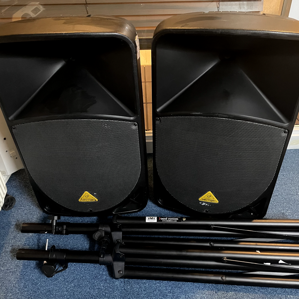 베링거 Behringer B115D 1조 앰프내장형 PA (스탠드, 파워케이블 포함) | 중고악기 뮬