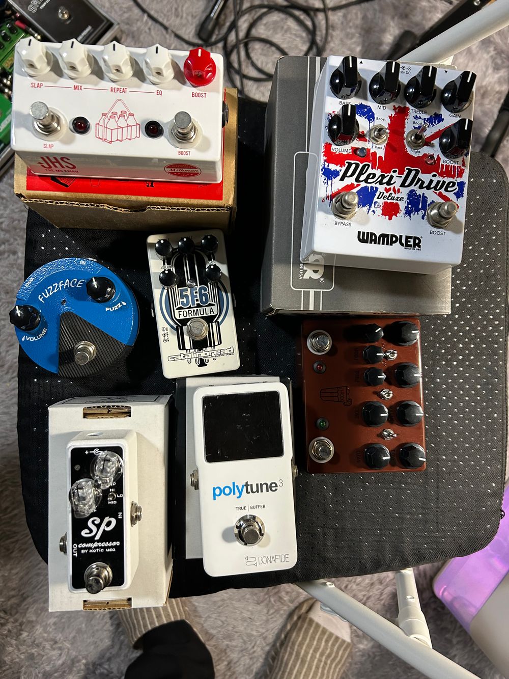 페달정리) poly tune 3, wampler plexi drive deluxe, catalinbread 5F6, ffm1 ...
